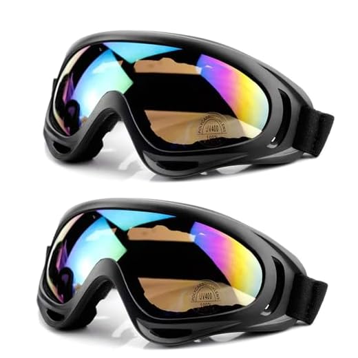 BECILES Lunettes de ski, snowboard, protection UV, lunettes de motocross, compatibles avec le casque, lunettes de ski anti-buée, lunettes de sport pour ski, moto, vélo