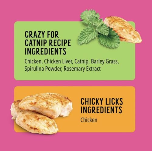 Bonkers Purrpops Freeze-Dried Cat Treats, Catnip and Chicken Flavors, Epic Value Pack, 32 Count