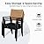 Grand patio Patio Dining Set 7, Outside Dining Set, Patio Furniture Sets for 6, Outdoor Furniture with 6 Open Woven Chair and Outdoor Table 4-6 Person Use for Yard, Poolside, Parties-Grey