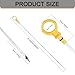Rebvugr Engine Oil Dipstick, Oil Dip Stick for Checking Oil Fluid, Engine Oil Level Dipstick Car Accessories Compatible with Ford Escape Explorer Fluid Indicator Oil Stick, Replaces OEM# CJ5Z-6750-A