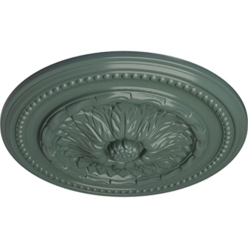 Image of Ekena Millwork CM15CHCBF 15 3 /4 inchOD X 1 7 /8 inchP Chester Ceiling Medallion Fits Canopies Up to 2 1 /4 inch, Cloud Burst