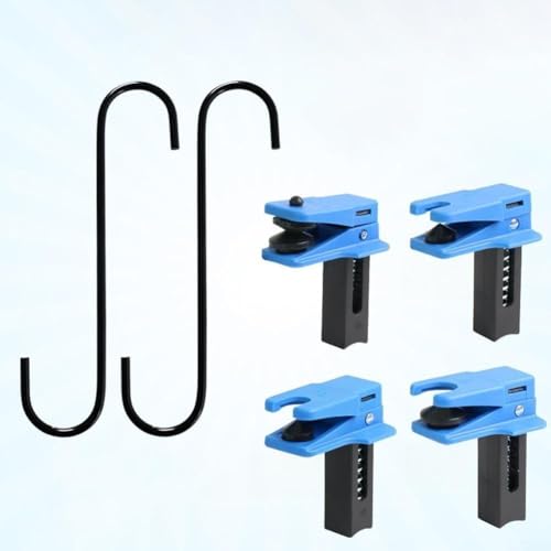 Set di 4 morsetti verticali per tubi per sigillatura di freni e fluidi, clip in plastica blu per riparazione e manutenzione automobilistica (B)