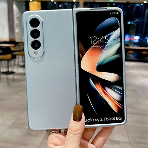 Coque Samsung Z Fold 3 rigide bleu sierra protection 2 en 1