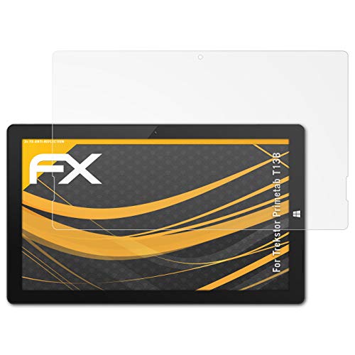 Preisvergleich Produktbild atFolix Panzerfolie kompatibel mit Trekstor Primetab T13B Schutzfolie, entspiegelnde und stoßdämpfende FX Folie (2X)