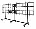 Peerless-av Portable Video Wall Cart2x2, 3x2 or 4x2 Configuration for 46 Inch to 55 Inch Displays Audio Video Equipment Cart, Black (DS-C555-4X2)