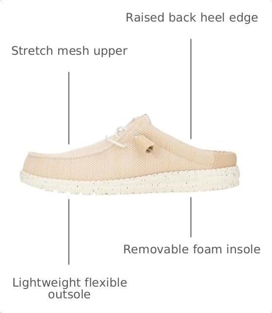 Image of HEYDUDE Men's Wally Slip Stretch Canvas | Men's Shoes | Men Slip-on Loafers | Comfortable & Light-Weight