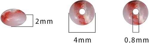 Miniatura 5 de Cuentas de piedra de disco natural Shoushan de 0.16 x 0.079 pulgadas, 160 cuentas de piedras preciosas sueltas para diseño de joyería
