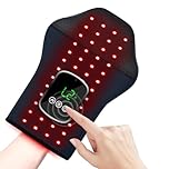 Hocomay Red Light Therapy Glove, Wireless Near Infrared Light Therapy, 100 LEDs 660nm & 850nm, Touch Control, 5 Modes, 3 Temperature, Timer function, LED Light Gloves for Hands, Fingers, Wrist