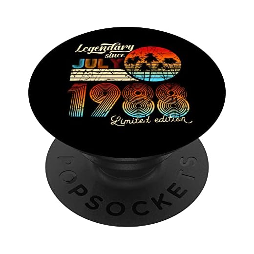 Legendario De Cumpleaños Desde Julio De 1988 Regalo PopSockets PopGrip Intercambiable