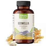 Weihrauch Extrakt Kapseln hochdosiert | 120 x Stück - 1380 mg Tagesdosis | 40 Tage Vorrat - 65% Boswelliasäuren - Dorado Superfoods®