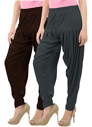Image of Buy That Trendz Womens Patiala Pants Cotton Viscose Patiyala Salwar Harem Bottoms Pants