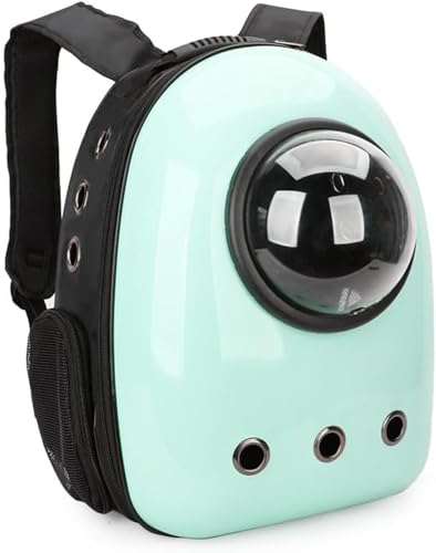 宇宙船カプセル型 犬猫兼用 ネコ ニャンコ 犬 型 ケージ 猫 バック (グリーン)