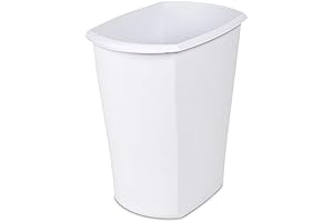 STERILITE White Medical Trash Can 21.1-Gallon Wastebasket