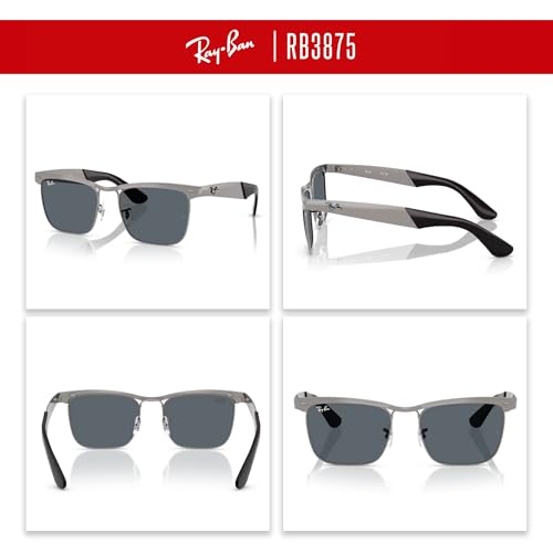 Ray-Ban RB3875 Wayfarer Deluxe Square Sunglasses For Men For Women +BUNDLE with ACCESSORY EYEWEAR KIT3