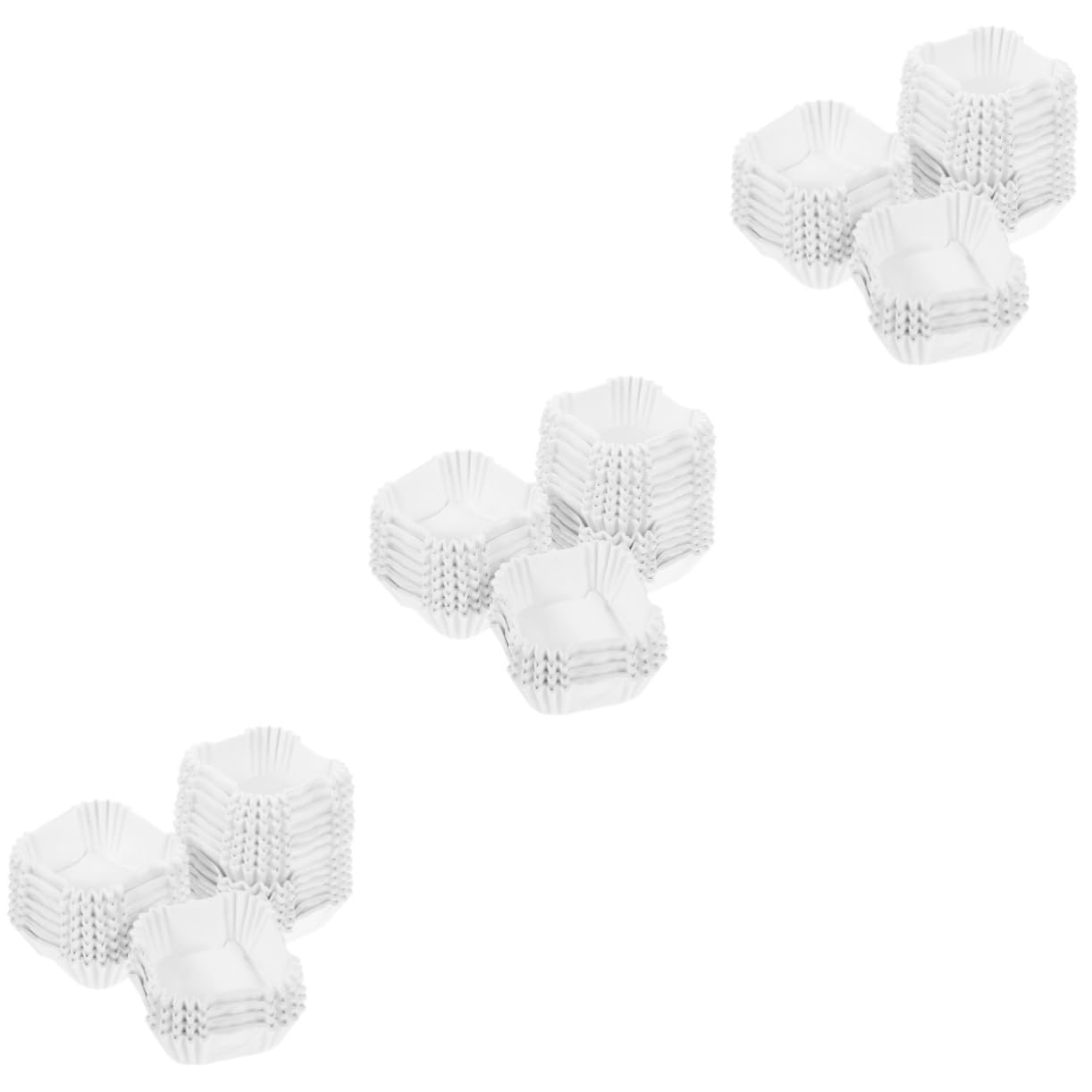 Amosfun 6000 Pièces Tasses à Gâteau Grands Moules à Cupcakes Grands Moules à Muffins Doublure De Petit Gâteau Porte-moules à Muffins Moules à Muffins Cupcake Papier Blanche