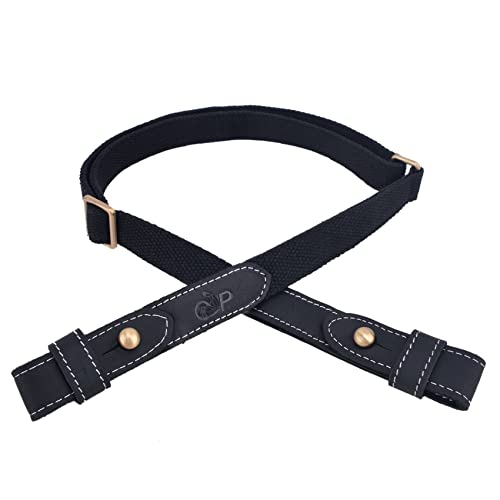 Rifles Shotguns Shoulder Straps Webbing Adjustable Gun Sling (Black Sling)