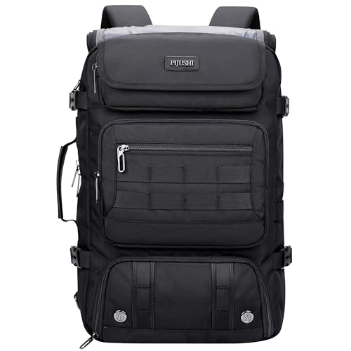 PIJUSHI-Travel-Backpack-for-Women-Carry-on-Luggage-Backpack-Airline-Approved-Duffle-Bag-Rucksack-with-Shoe-CompartmentPE048-Black PIJUSHI Travel Backpack for Women Carry on Luggage Backpack Airline Approved Duffle Bag Rucksack with Shoe Compartment(PE048 Black) - Image 1