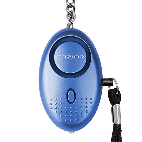 Preisvergleich Produktbild Eazior Persönlicher Alarm,140 dB Safesound Taschenalarm mit Taschenlampe Schlüsselanhänger,Security Alarm mit LED-Licht für Frauen Mädchen und ältere Menschen (Blau)