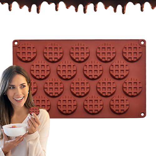 xyensy Molde de silicona para barras de chocolate, moldes de 18 barras, reutilizables, molde de semiesfera multifuncional para dulces