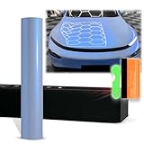 12'x60' (1FTx5FT) Baby Blue PET Space Candy Gloss Chameleon Metallic Color Shift Color Change Vinyl Wrap Auto Car Sticker Decal Film Sheet Bubble Free Air Release Technology with Tool Kit
