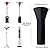 Patio Outdoor Heater Covers Round Stand Up Patio Heater Cover Waterproof Heaters Covers for Standing Heater with Zipper and Storage Bag Black