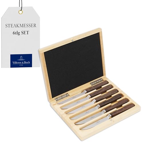 Villeroy und Boch Tex as Pizza-/ Steakmesser-Set 6-teilig, 13/0 Edelstahl, 232 mm