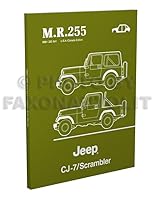 1984-1986 Jeep CJ-7 & Scrambler Body Manual Reprint MR255 B00435G05C Book Cover