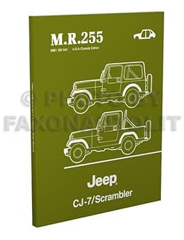 Paperback 1984-1986 Jeep CJ-7 & Scrambler Body Manual Reprint MR255 Book