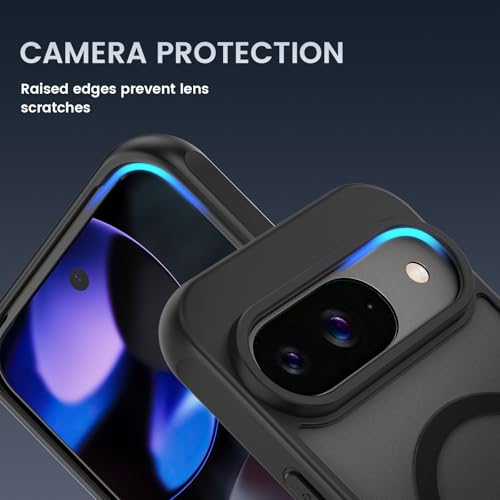 Image of Ruky for Google Pixel 9 / Pixel 9 Pro Case Compatible with MagSafe, Black