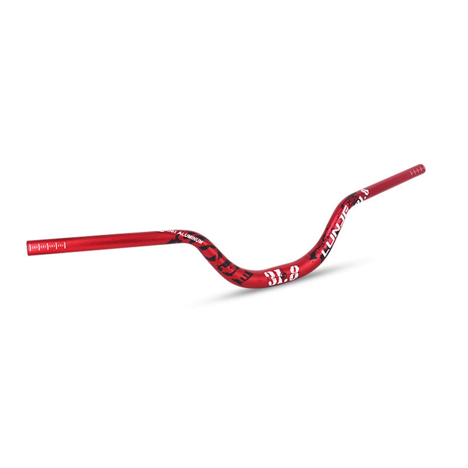 Manillar de Bicicleta de Montaña Barra para Bicicletas Híbridas Barra de Riser 90mm Componentes Ligeros de Extensión Material de Aluminio Adecuado Par, Rojo 780mm