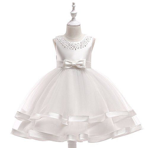 Baby Mädchen Festzug Tüll Kleid Prinzessin Kleid Bowknot Tutu Kleid Blume Hochzeit Kleider