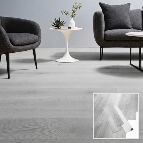 Pavimentos Arquiservi - Suelo Vinilo Autoadhesivo PVC - Pack (1,12m²) - Diseño Roble Gris - Impermeable y Antideslizante - Ideal para Hogar, Cocina y Baño