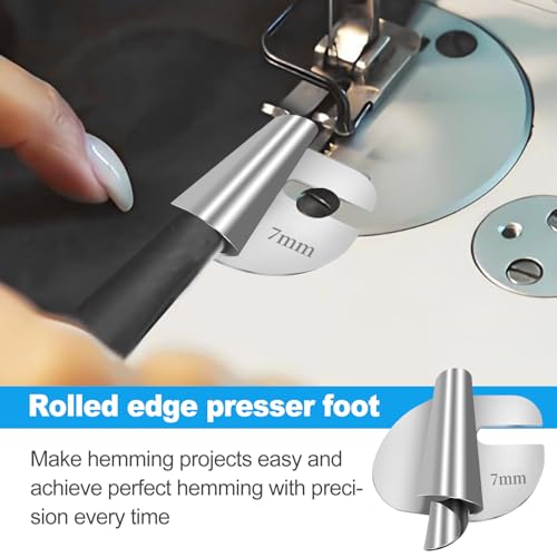 Piese para máquina de coser tipo prensatelas rolled hemmer miniatura 2