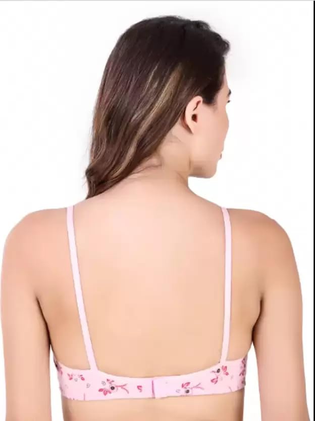 Image of Women's Padded Non-Wired Full Coverage Bra Polycotton Everyday Bra for Comfort & Support(Pack of 3)