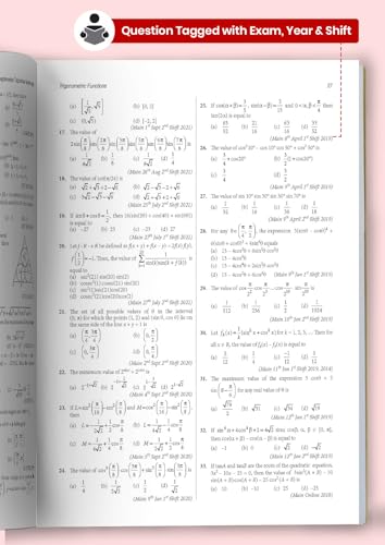 Image of MTG 48 + 24 Years JEE Main (2025-2002) and JEE Advanced (2025-1978) Chapter-wise Topic-wise Previous Years Solved Papers Mathematics Book | PYQ Question Bank For 2026 Exam
