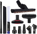 11 PCS Universal 1 1/4 Inch Vacuum Attachments Kit for Shop Vac Accessories with Vacuum Brush Attachments, Flexible Crevice Tool, Hose Adapters for 2 1/2" to 1 1/4" and 1 7/8" to 1" Hoses by DULESI