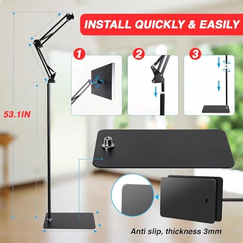 Lampe de bronzage LED 45W corps et visage avec support réglable bleu - 6