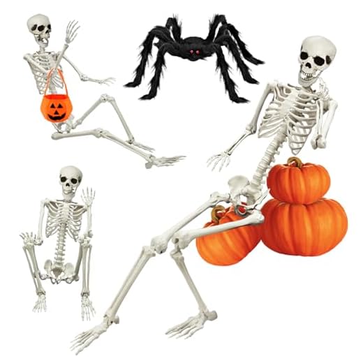 UMEELR 5.9FT Full Size Skeleton, Life Size Poseable Skeleton for Halloween Outdoor Decoration