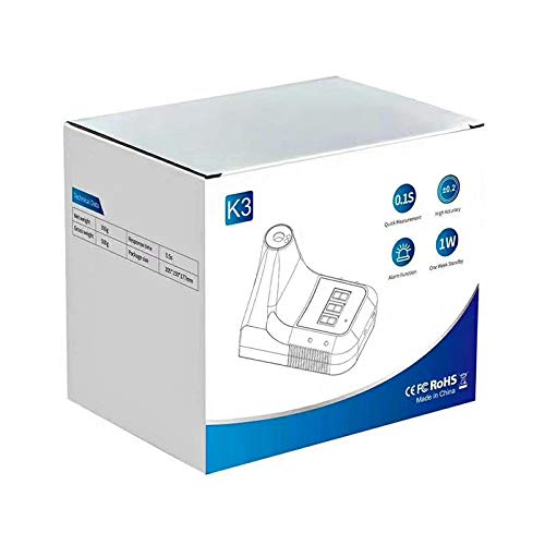 Derek-Termómetro infrarrojo para frente,2 unidades, para montar en pared, sin contacto, herramienta de medición de temperatura para fiebre con alarma y resultados instantáneos precisos para la oficina