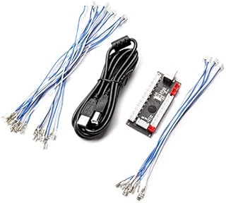 BEYEE Zero Delay Arcade USB Encoder PC to Joystick For MAME & Raspberry Pi Retropie Projects (2Pin+4.8mm)