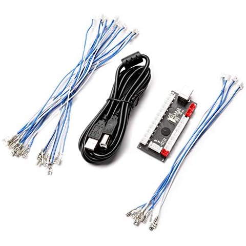BEYEE Zero Delay Arcade USB Encoder PC to Joystick For MAME & Raspberry Pi Retropie Projects (2Pin+4.8mm) Cover