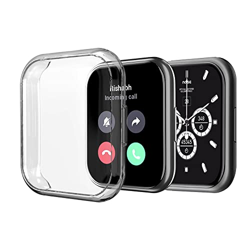 Image of Sounce Protective Case Cover Compatible Noise Colorfit Ultra /Noise Colorfit Ultra Buzz Overall Protective Case TPU HD Clear Ultra-Thin Cover with Unbreakable Screen Guard - Transparent