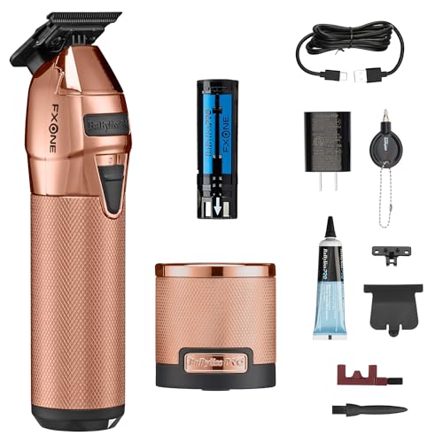 BaBylissPRO FXONE Hair Trimmer with Interchangeable Battery, Electric Trimmer for Men, Titanium T-Blade for All Hair, Up to 3-Hour Runtime