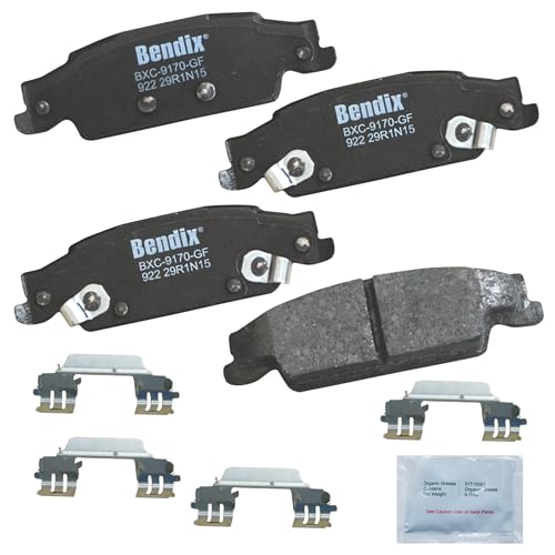 Image of Bendix Priority1 CFC922 Ceramic Rear Brake Pads for Cadillac CTS 2007-2003, STS 2011-2005, Pontiac Grand Prix 2008-2005