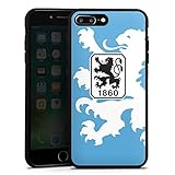 DeinDesign Silikon Hülle kompatibel mit Apple iPhone 7 Plus Case schwarz Handyhülle TSV 1860 München Offizielles Lizenzprodukt Wappen