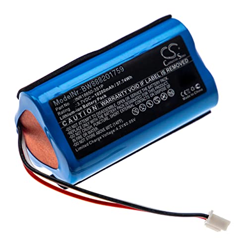  vhbw batteria compatibile con Altec Lansing LifeJacket XL Rugged casse, altoparlanti, speaker (10200mAh, 3,7V, Li-Ion)