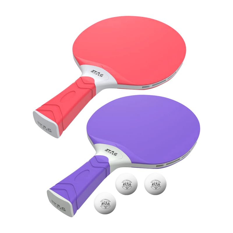 STAG Global Outdoor Series Professional Table Tennis Racket Set | Premium ITTF Approved Rubber | Table Tennis Rackets and 3 T.T Balls Included | Playset (B0CKLZL431) Amazon Price History, Amazon Price Tracker