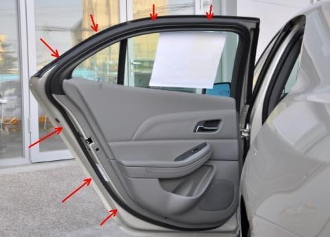 Door-Weatherstrip Seal,Intended for Chevrolet Malibu 2013-2015 2.0L 2.4L 2.5L (Front Left)