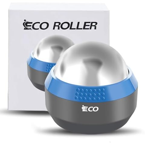 iECO Cryosphere Cold Massage Roller Ball - Massage Ball for Cold & Heat Relief, Myofascial Release, Trigger Point Therapy, Muscle Knots - Deep Tissue Ice Massager Cover
