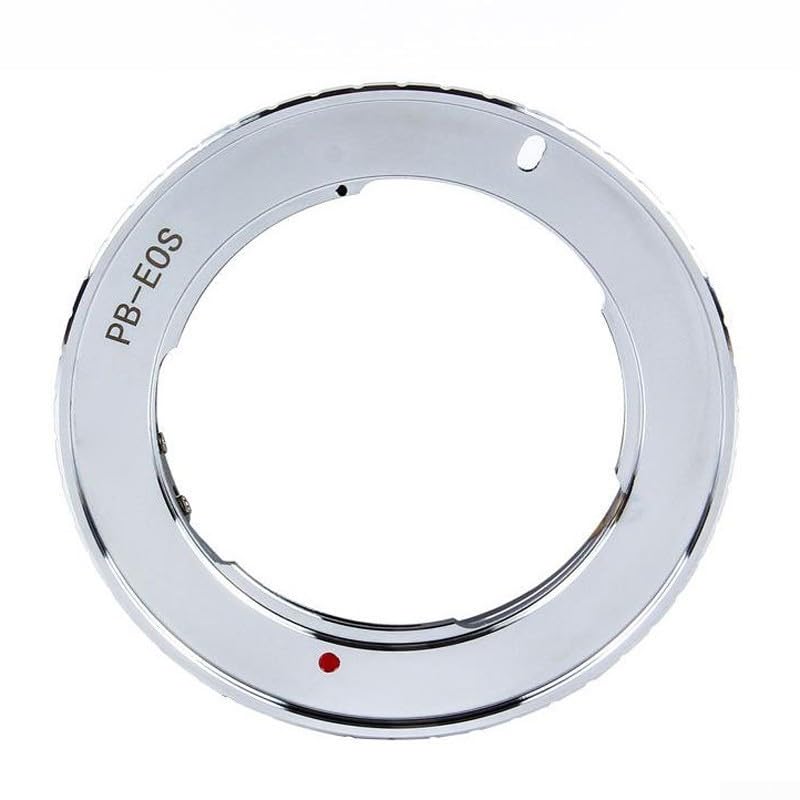 Anello adattatore per obiettivo Praktica PB P B per EF per EOS 550D 7D 5D convertitore di montaggio obiettivo, controllo manuale completo, colore grigio argento
